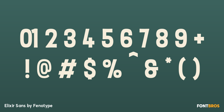 Elixir Sans Font Poster #1