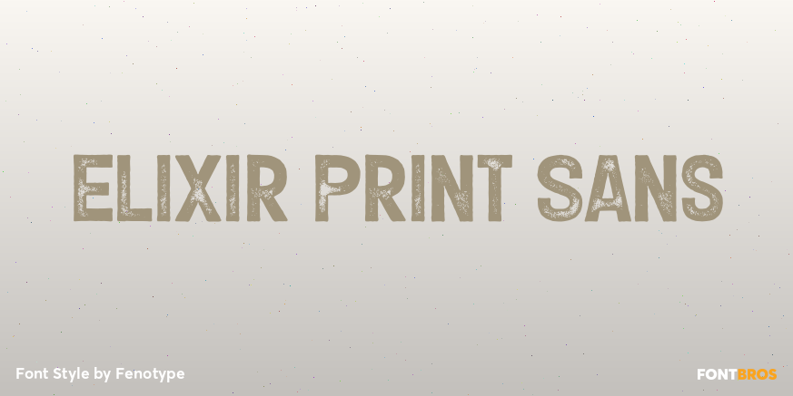 Elixir Print Sans Poster