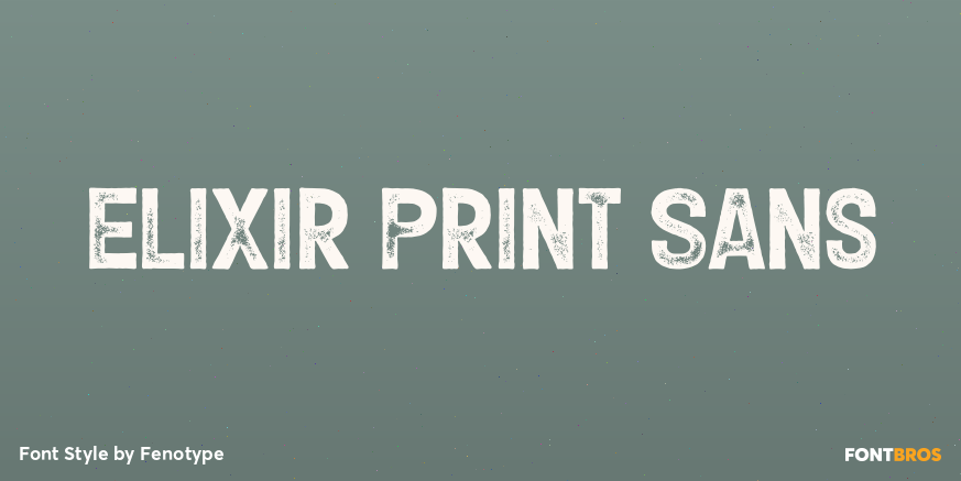 Elixir Print Sans Poster