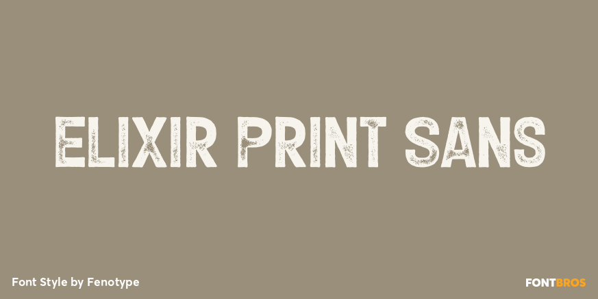 Elixir Print Sans Poster
