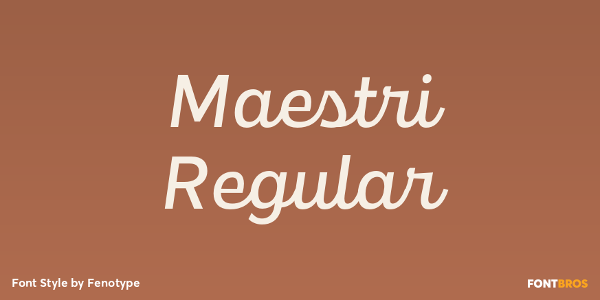 Maestri Regular Font Poster #1