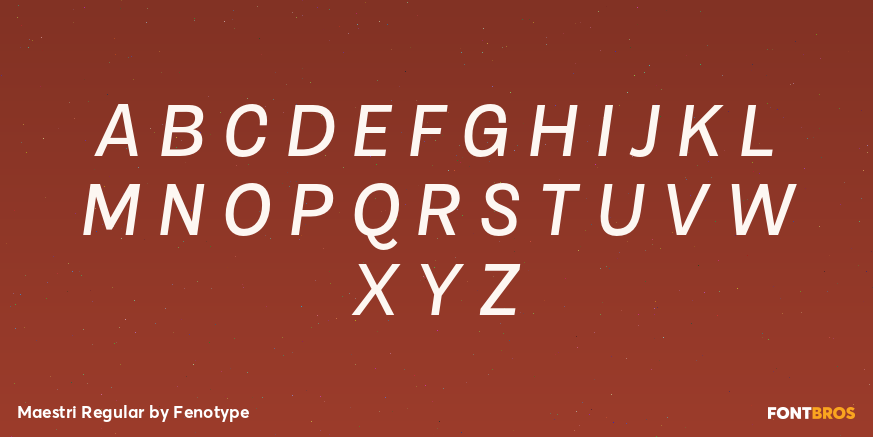 Maestri Regular Font Poster #2