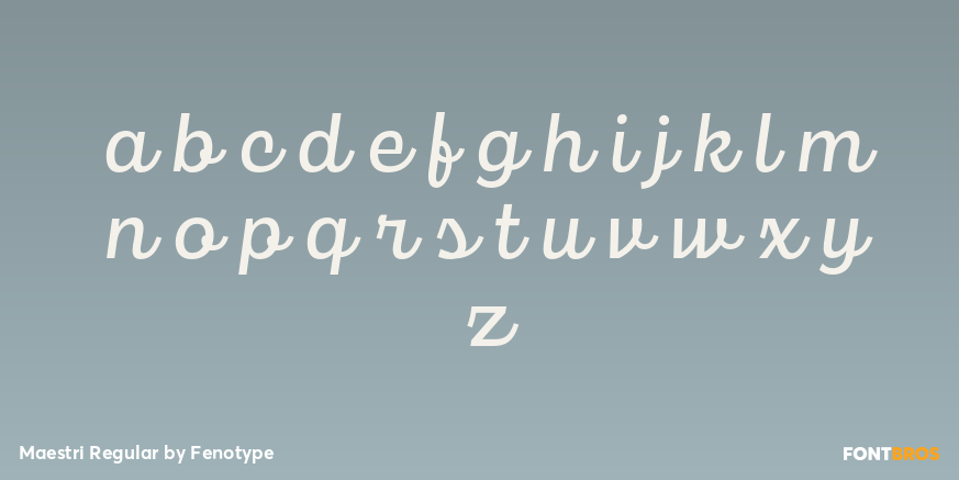 Maestri Regular Font Poster #1