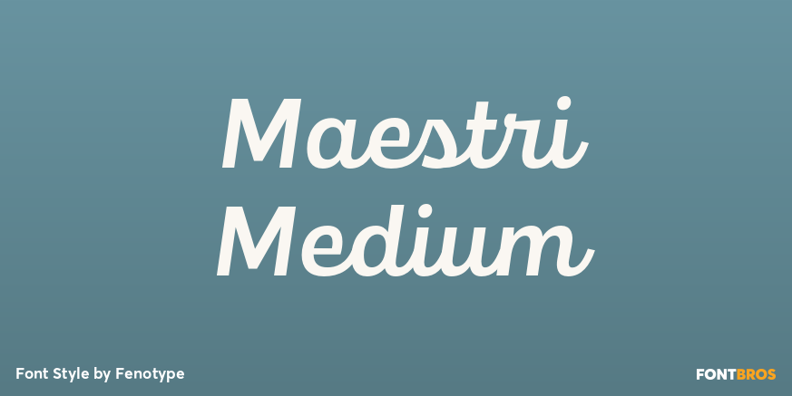 Maestri Medium Font Poster #1