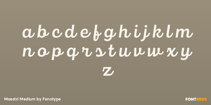 Maestri Medium Font Poster #3