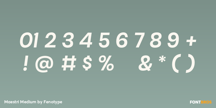 Maestri Medium Font Poster #4