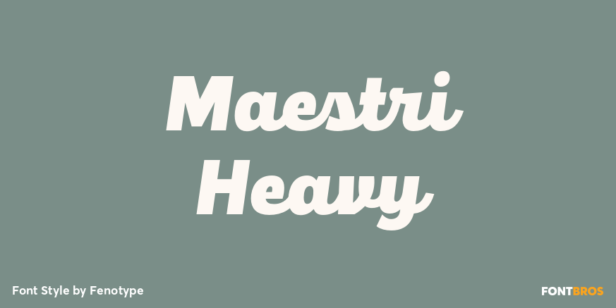 Maestri Heavy Font Poster #1