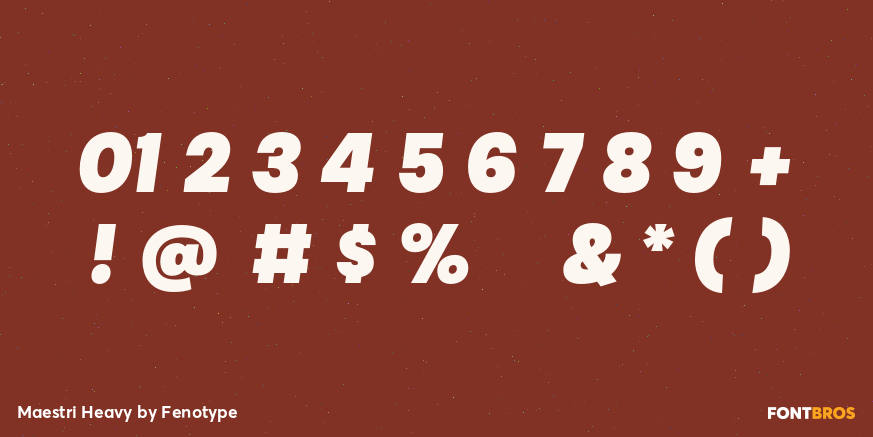 Maestri Heavy Font Poster #1