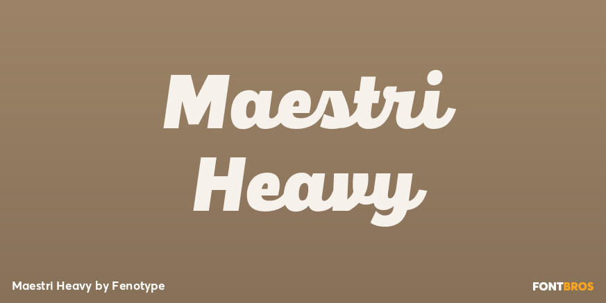 Maestri Heavy Font Poster #1