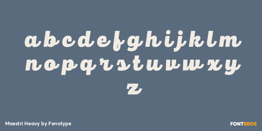 Maestri Heavy Font Poster #3