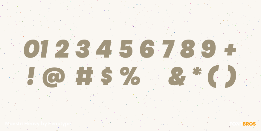 Maestri Heavy Font Poster #4