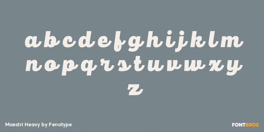 Maestri Heavy Font Poster #1