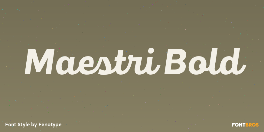Maestri Bold Font Poster #1