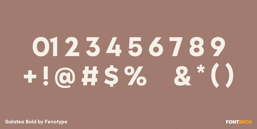 Galatea Bold Font Poster #1