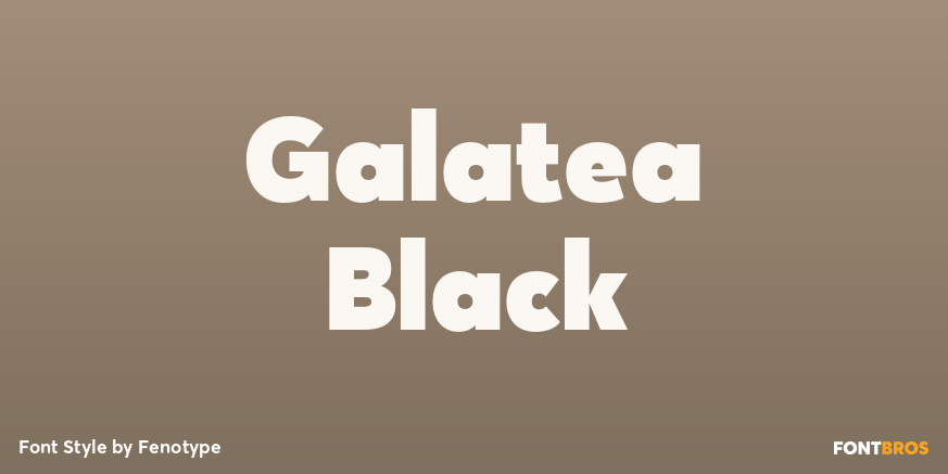 Galatea Black Font Poster #1