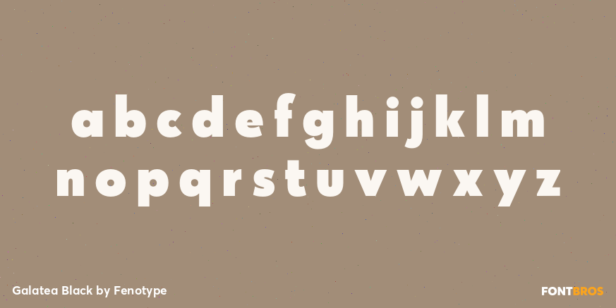 Galatea Black Font Poster #1