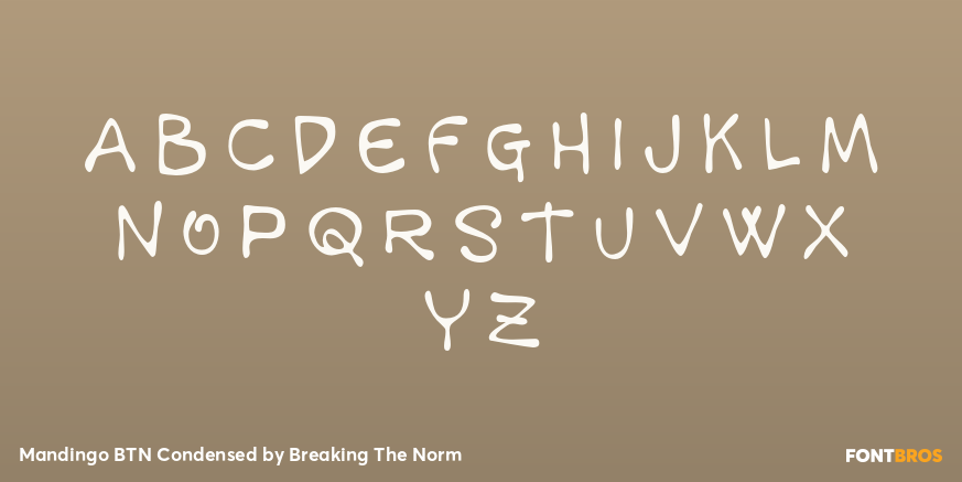 Mandingo BTN Condensed Font Poster #2