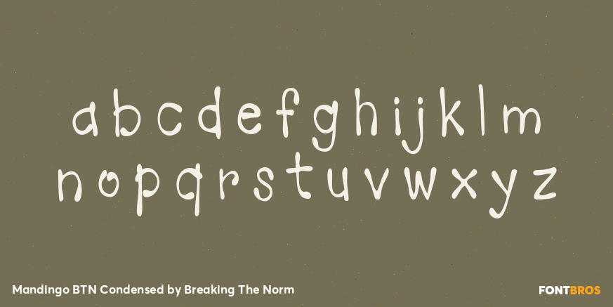 Mandingo BTN Condensed Font Poster #3