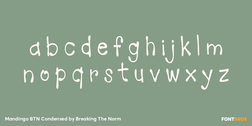 Mandingo BTN Condensed Font Poster #1