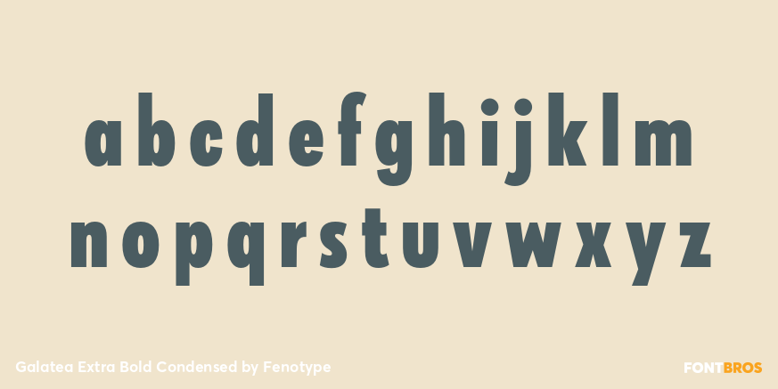 Galatea Extra Bold Condensed Font Poster #3