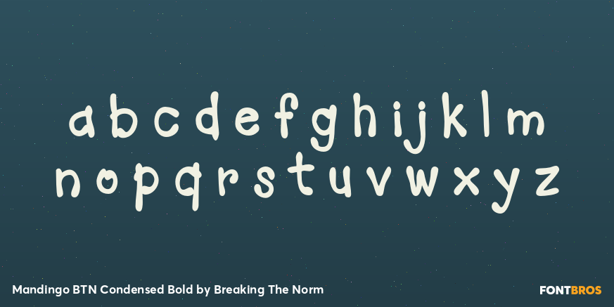 Mandingo BTN Condensed Bold Font Poster #3