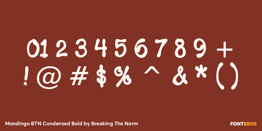 Mandingo BTN Condensed Bold Font Poster #4