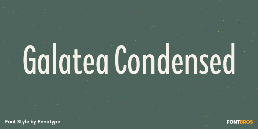 Galatea Condensed Font Poster #1