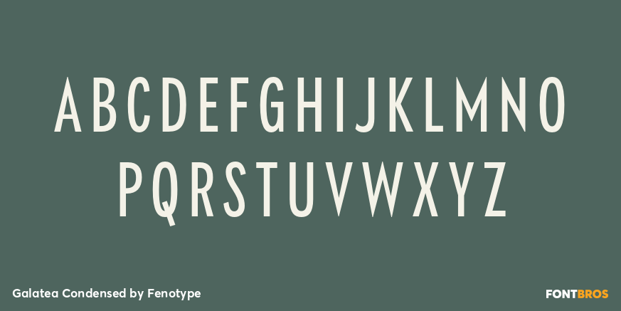 Galatea Condensed Font Poster #2