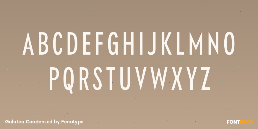 Galatea Condensed Font Poster #1