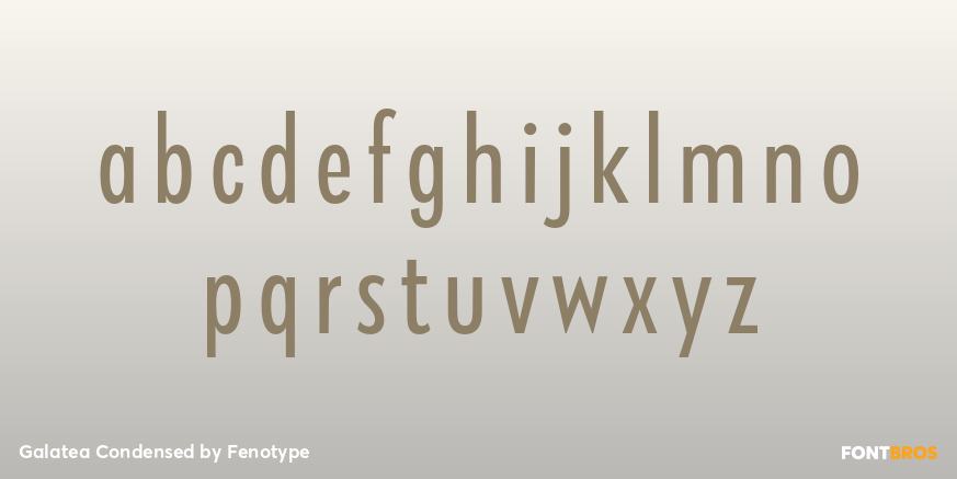 Galatea Condensed Font Poster #1