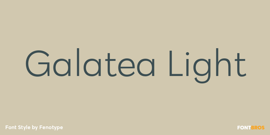 Galatea Light Font Poster #1