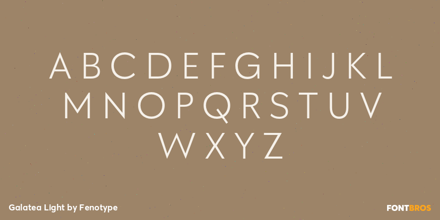 Galatea Light Font Poster #2