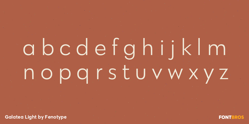 Galatea Light Font Poster #3