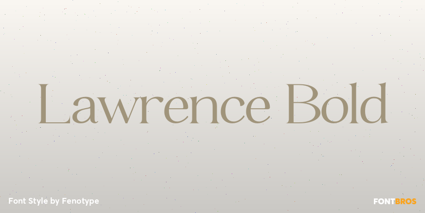 Lawrence Bold Font Poster #1