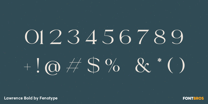 Lawrence Bold Font Poster #1