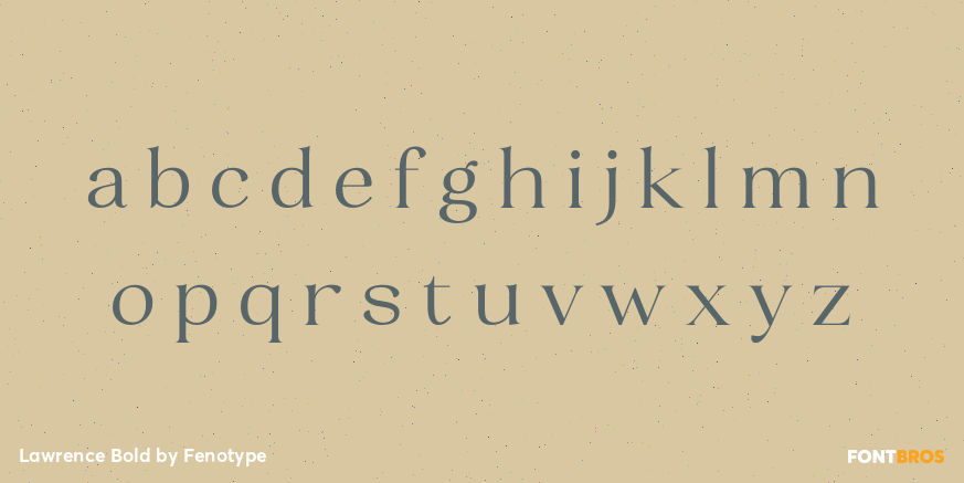 Lawrence Bold Font Poster #3