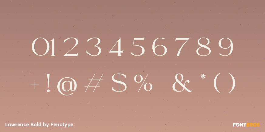 Lawrence Bold Font Poster #4