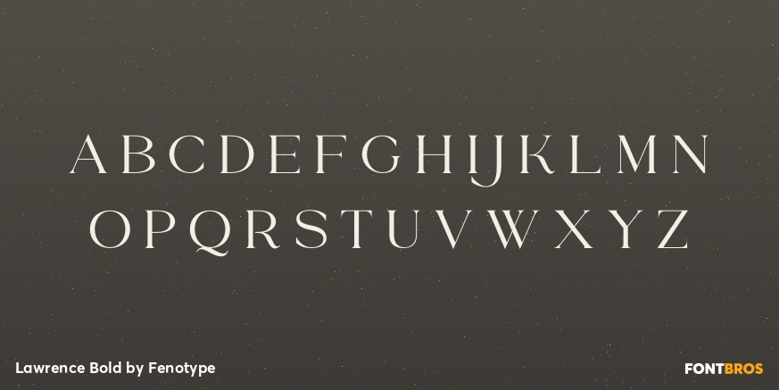 Lawrence Bold Font Poster #1