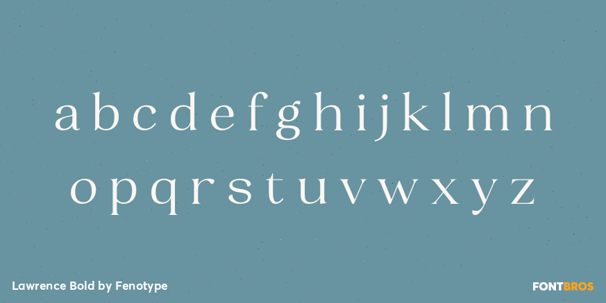 Lawrence Bold Font Poster #1