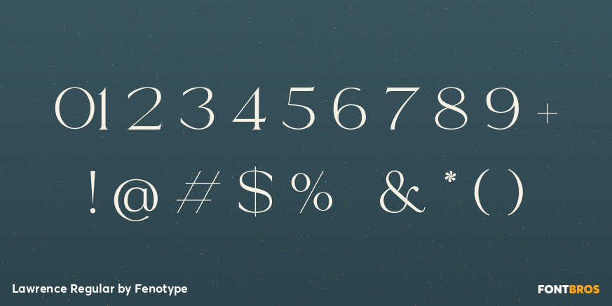 Lawrence Regular Font Poster #4