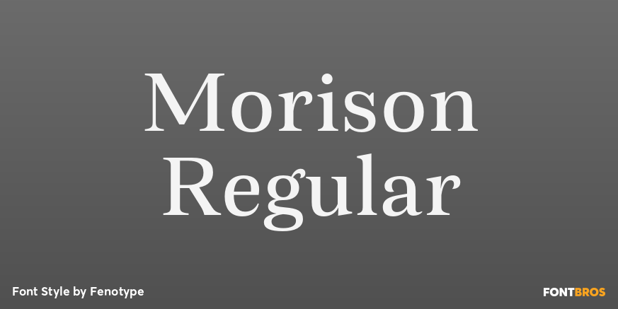 Morison Regular Poster