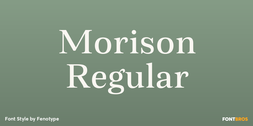 Morison Regular Font Poster #1