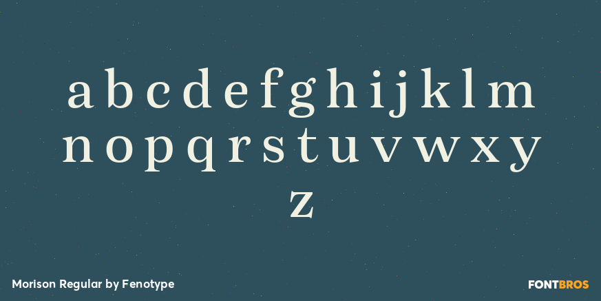 Morison Regular Font Poster #3