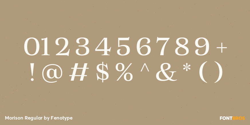 Morison Regular Font Poster #4
