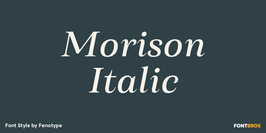 Morison Italic Poster
