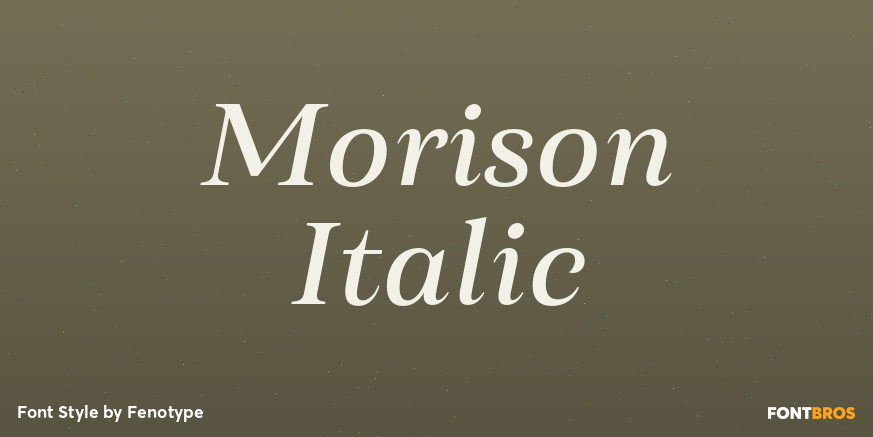 Morison Italic Poster