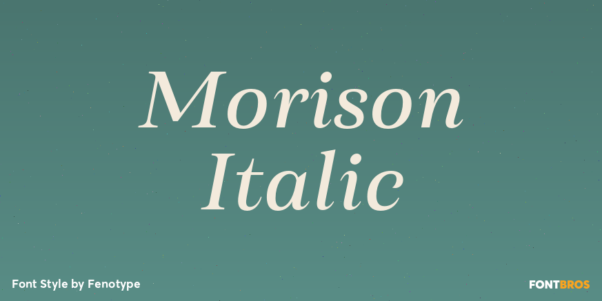 Morison Italic Poster