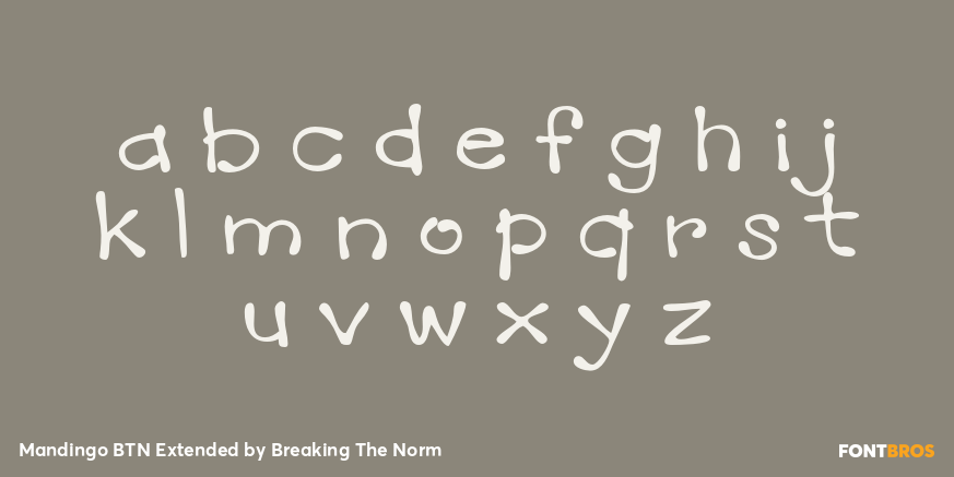 Mandingo BTN Extended Font Poster #3