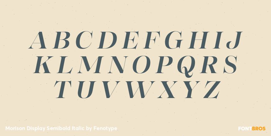 Morison Display Semibold Italic Font Poster #2