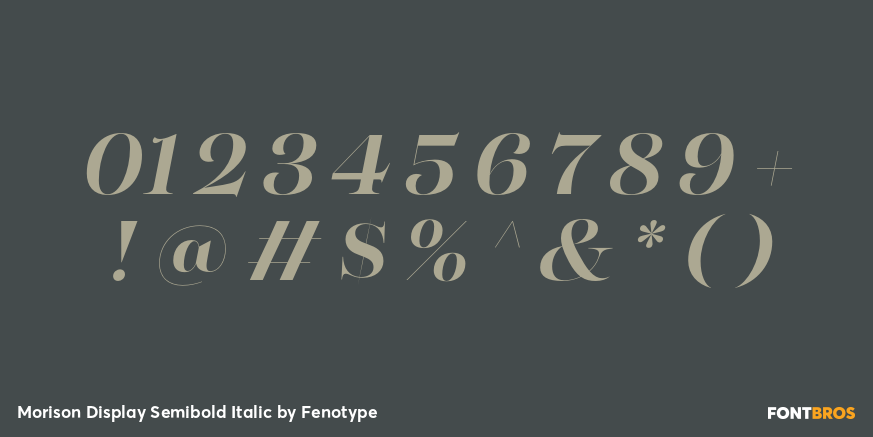 Morison Display Semibold Italic Font Poster #4